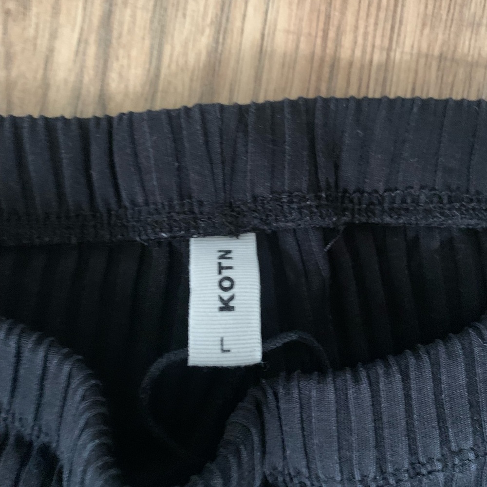 KOTN ribbed Black Flare Pants